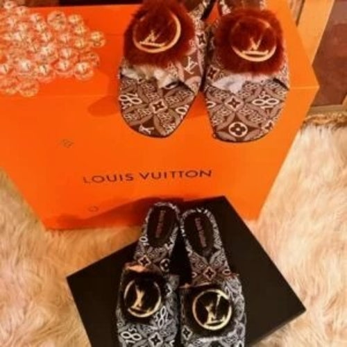 Fashion Flat Fur Sandals