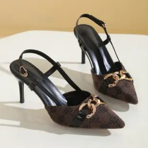 2025 Women's Fashion Baotou Sandals Spring New Pointed Head Shallow