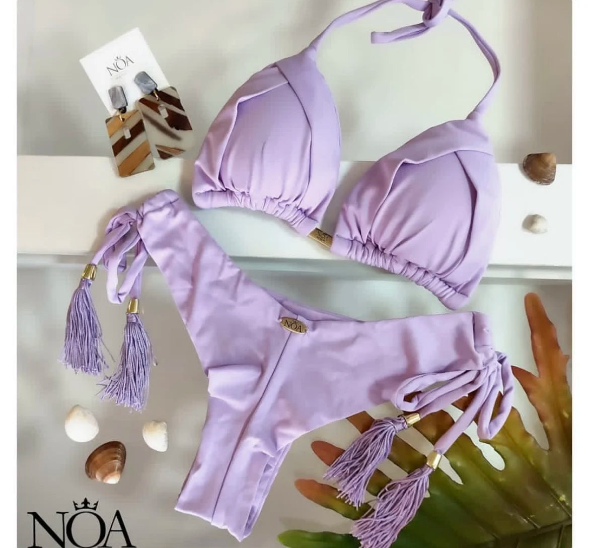 2023 New Sexy Triangle Bathing Suit for Women Brazilian Bikinis Halter