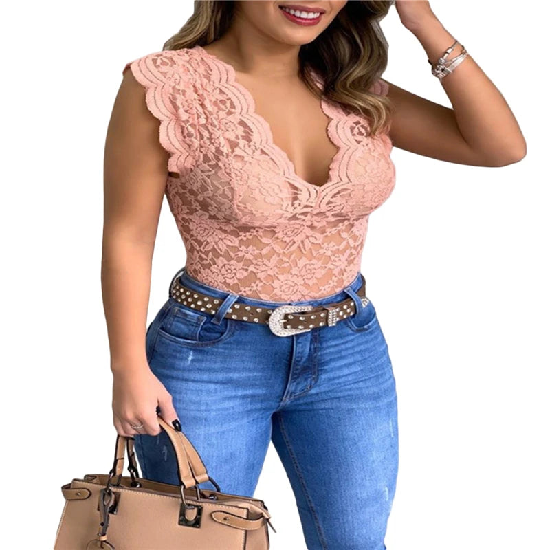 Women Tops Summer Sexy Lace Crochet Cardigan Casual Solid Color Trend