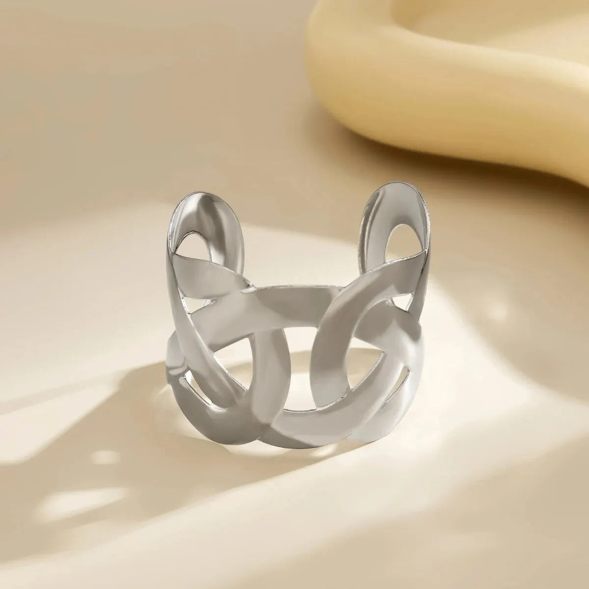 Vintage Geometric Cross Wide Cuff Bracelet for Women Chunky Gold Color